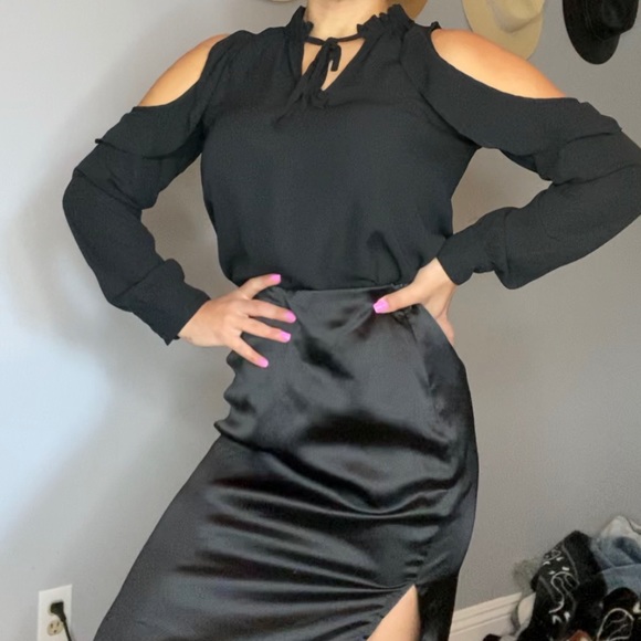 Black Blouse Size 4 (Medium) Catherine Malandrino Originally $65 selling for $45 - Picture 1 of 5